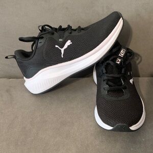 Puma Womens Black and White Sneakers
